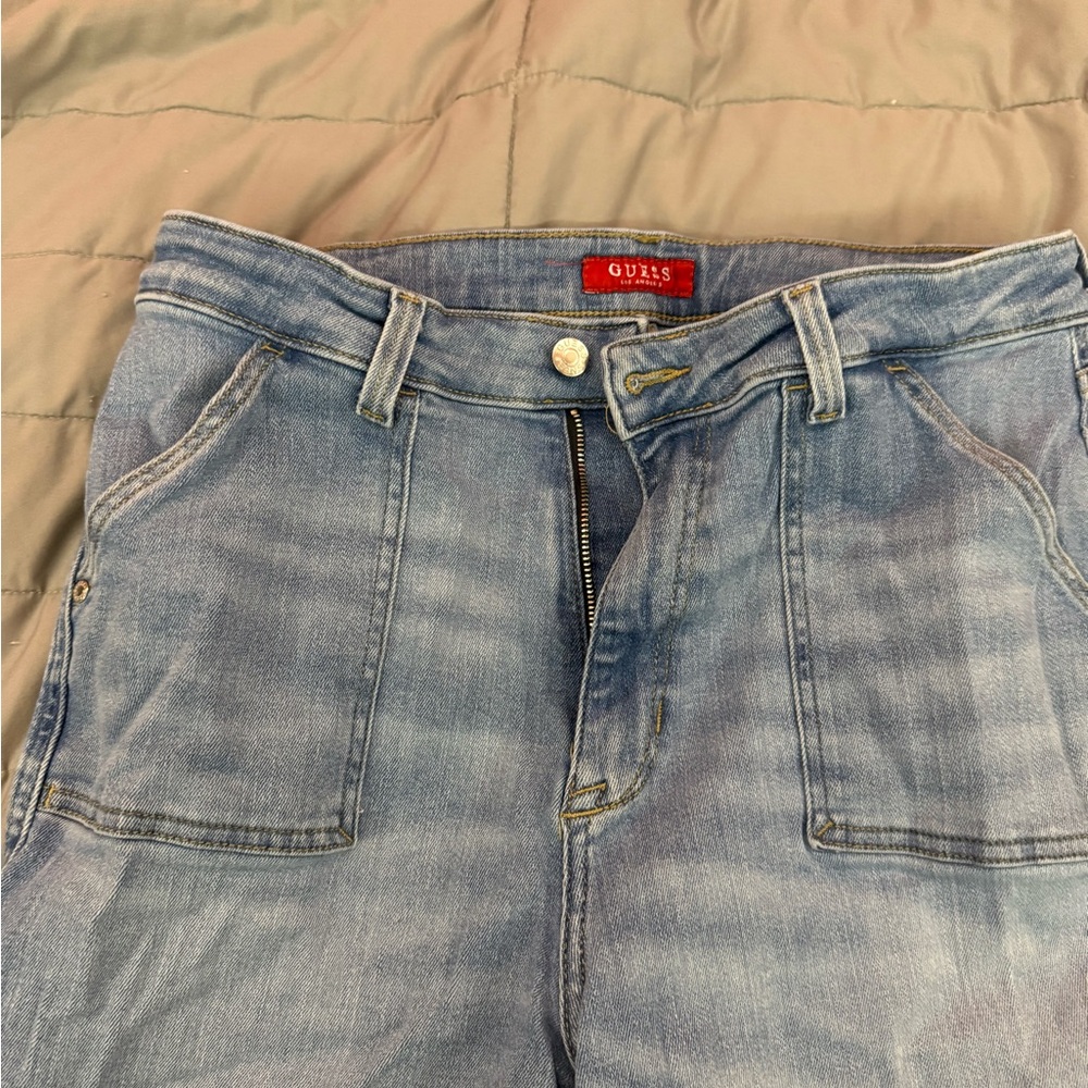 Guess Light Blue Straight Leg Jeans - Picture 4 of 7